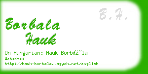 borbala hauk business card